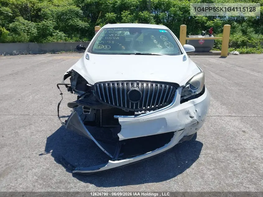 2016 Buick Verano VIN: 1G4PP5SK1G4115128 Lot: 12626790