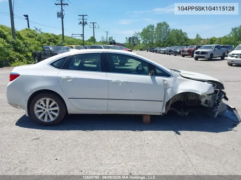 2016 Buick Verano VIN: 1G4PP5SK1G4115128 Lot: 12626790