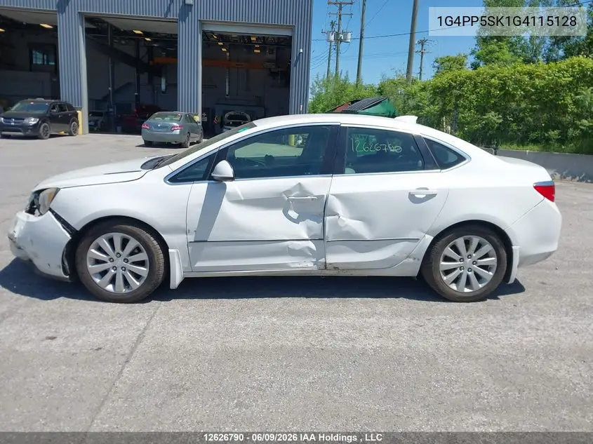 2016 Buick Verano VIN: 1G4PP5SK1G4115128 Lot: 12626790