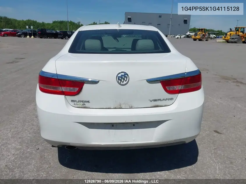2016 Buick Verano VIN: 1G4PP5SK1G4115128 Lot: 12626790