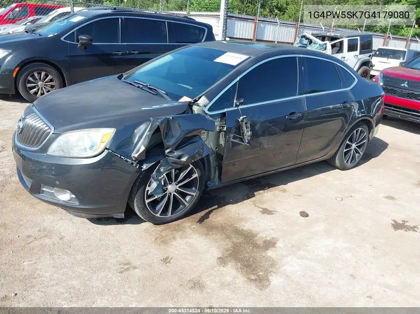 2016 Buick Verano Sport Touring Group VIN: 1G4PW5SK7G4179080 Lot: 45314524