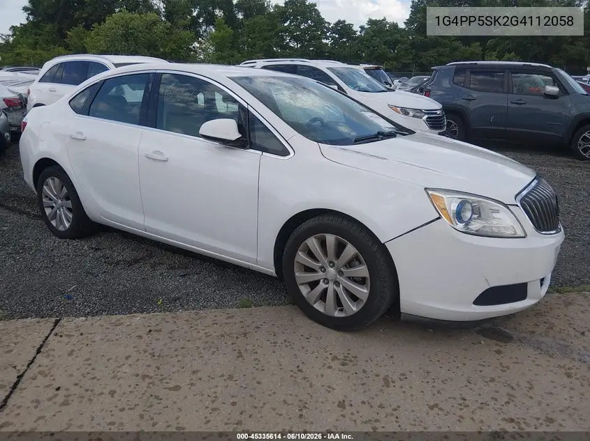 2016 Buick Verano VIN: 1G4PP5SK2G4112058 Lot: 45335614