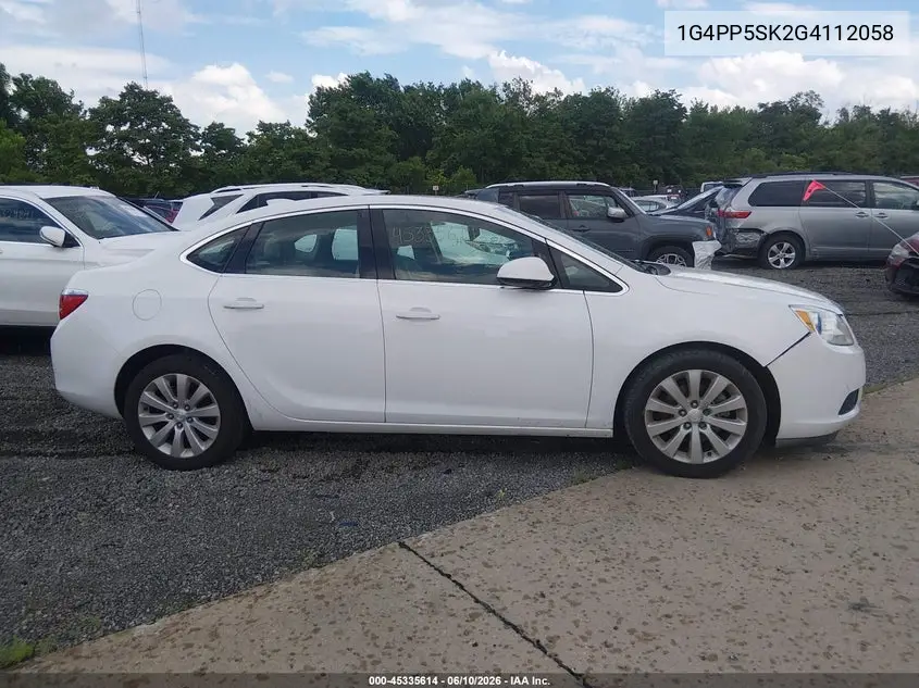 2016 Buick Verano VIN: 1G4PP5SK2G4112058 Lot: 45335614