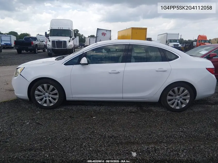 2016 Buick Verano VIN: 1G4PP5SK2G4112058 Lot: 45335614