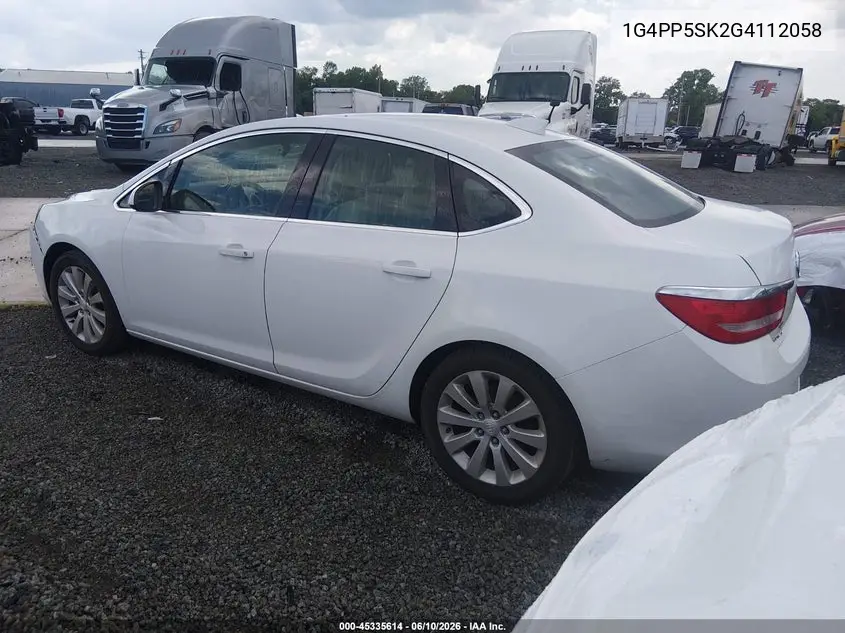 2016 Buick Verano VIN: 1G4PP5SK2G4112058 Lot: 45335614