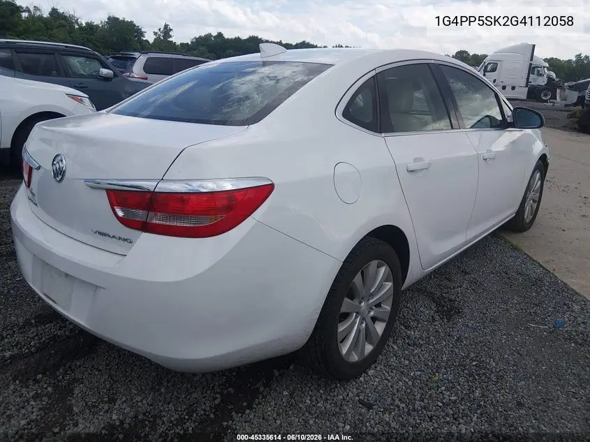 2016 Buick Verano VIN: 1G4PP5SK2G4112058 Lot: 45335614