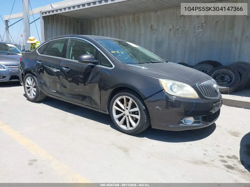 2016 Buick Verano Leather Group VIN: 1G4PS5SK3G4147366 Lot: 45367346