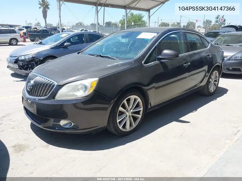 2016 Buick Verano Leather Group VIN: 1G4PS5SK3G4147366 Lot: 45367346