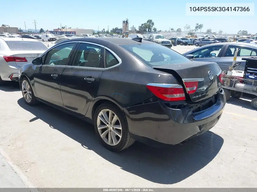 2016 Buick Verano Leather Group VIN: 1G4PS5SK3G4147366 Lot: 45367346