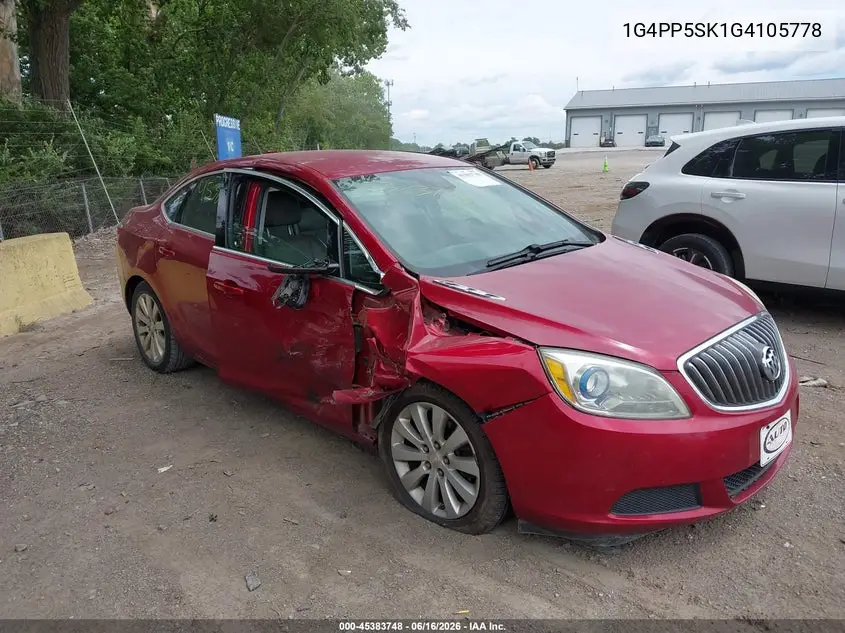 2016 Buick Verano VIN: 1G4PP5SK1G4105778 Lot: 45383748