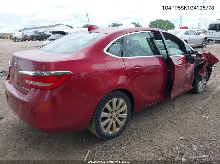 2016 Buick Verano VIN: 1G4PP5SK1G4105778 Lot: 45383748