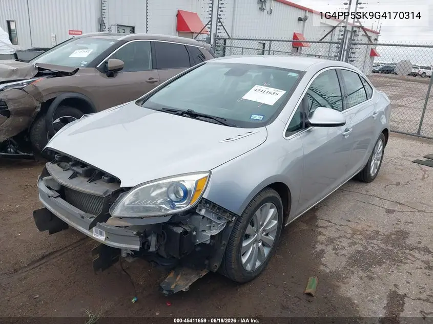 2016 Buick Verano VIN: 1G4PP5SK9G4170314 Lot: 45411659