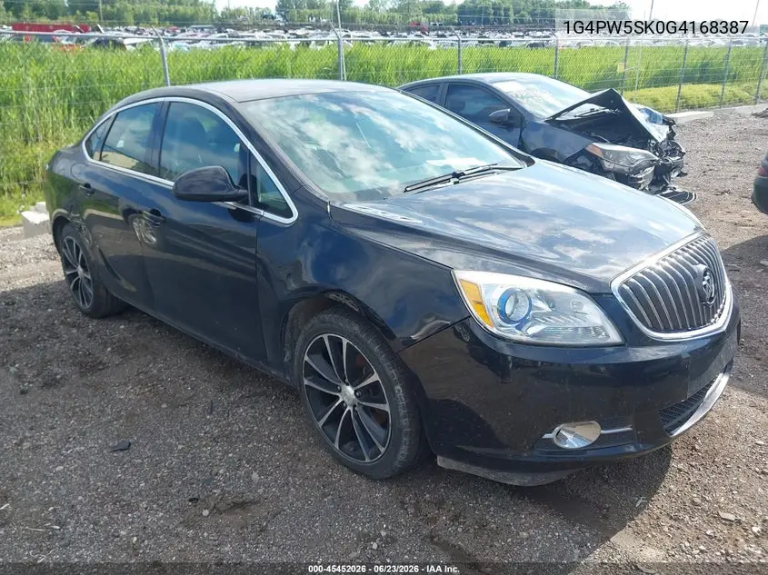2016 Buick Verano Sport Touring Group VIN: 1G4PW5SK0G4168387 Lot: 45452026
