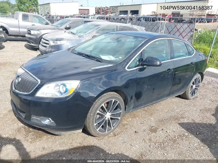 2016 Buick Verano Sport Touring Group VIN: 1G4PW5SK0G4168387 Lot: 45452026