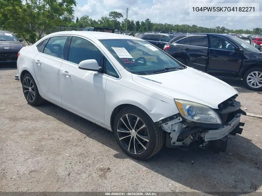 2016 Buick Verano Sport Touring Group VIN: 1G4PW5SK7G4182271 Lot: 45463741