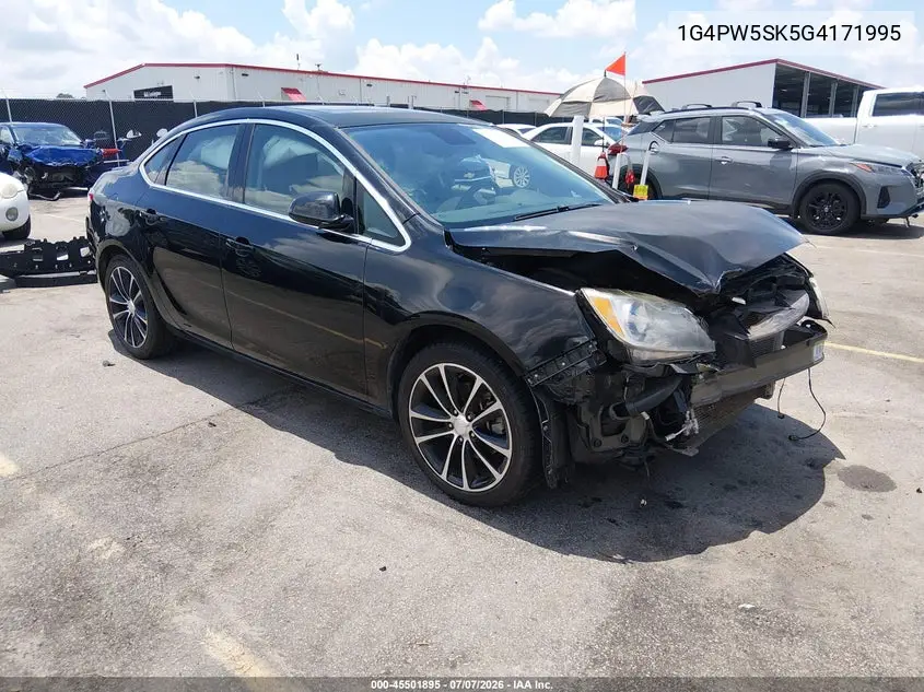2016 Buick Verano Sport Touring Group VIN: 1G4PW5SK5G4171995 Lot: 45501895
