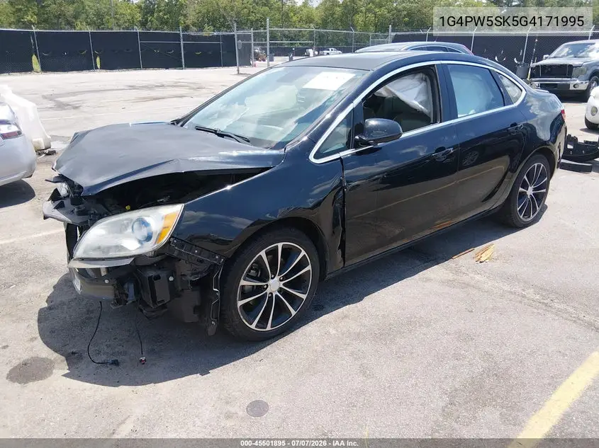 2016 Buick Verano Sport Touring Group VIN: 1G4PW5SK5G4171995 Lot: 45501895