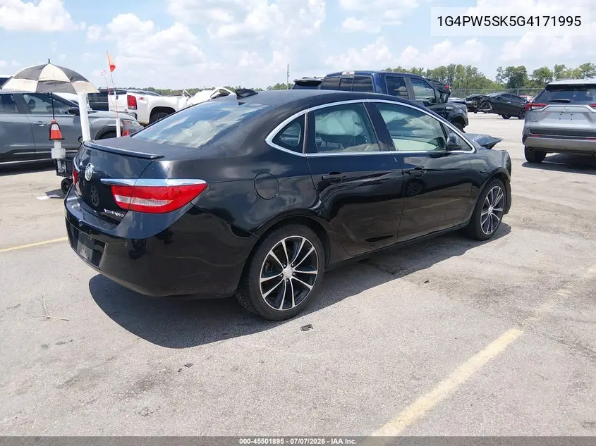 2016 Buick Verano Sport Touring Group VIN: 1G4PW5SK5G4171995 Lot: 45501895