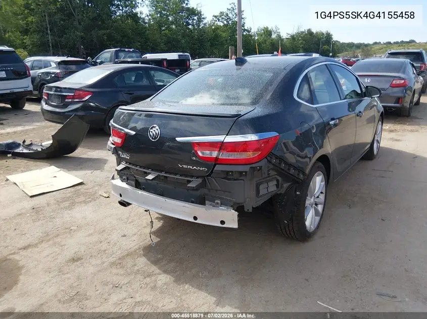2016 Buick Verano Leather Group VIN: 1G4PS5SK4G4155458 Lot: 45518879