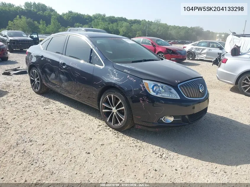 2016 Buick Verano Sport Touring Group VIN: 1G4PW5SK2G4133298 Lot: 45525199
