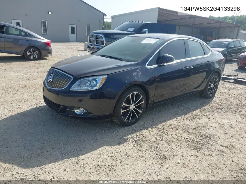 2016 Buick Verano Sport Touring Group VIN: 1G4PW5SK2G4133298 Lot: 45525199