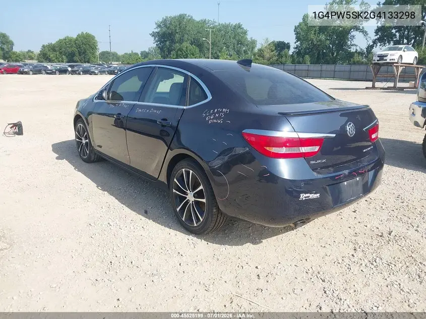 2016 Buick Verano Sport Touring Group VIN: 1G4PW5SK2G4133298 Lot: 45525199