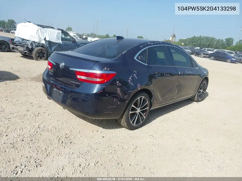 2016 Buick Verano Sport Touring Group VIN: 1G4PW5SK2G4133298 Lot: 45525199