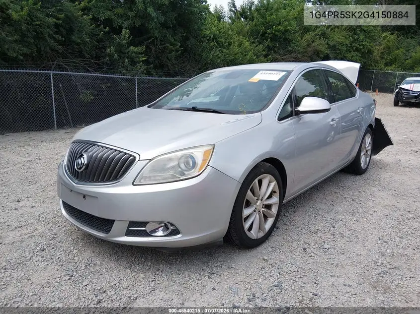 2016 Buick Verano Convenience Group VIN: 1G4PR5SK2G4150884 Lot: 45540215