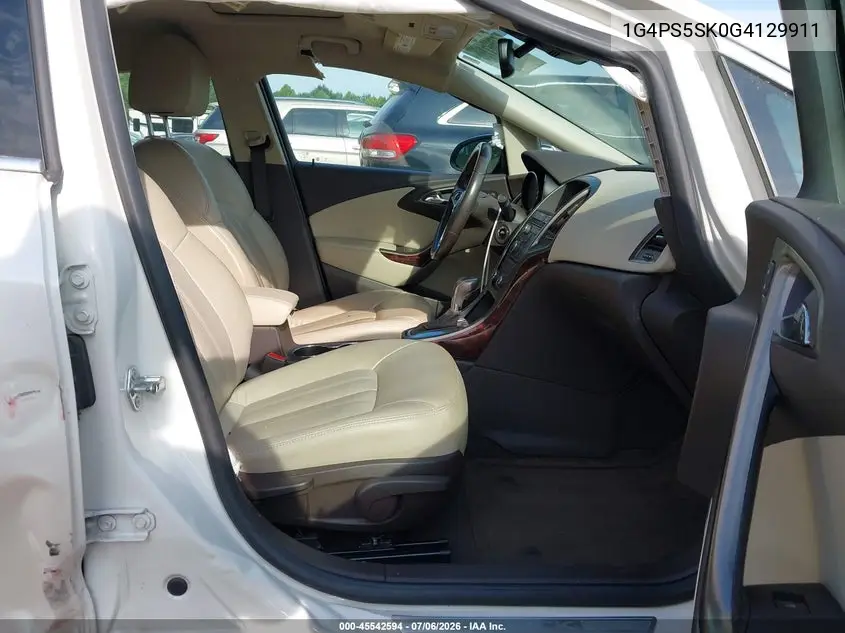2016 Buick Verano Leather Group VIN: 1G4PS5SK0G4129911 Lot: 45542594