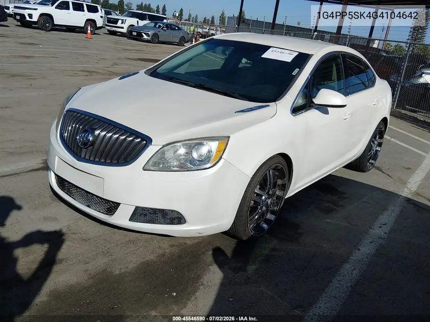 2016 Buick Verano VIN: 1G4PP5SK4G4104642 Lot: 45546590