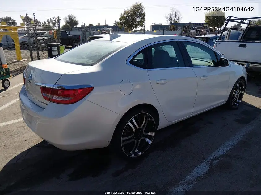 2016 Buick Verano VIN: 1G4PP5SK4G4104642 Lot: 45546590
