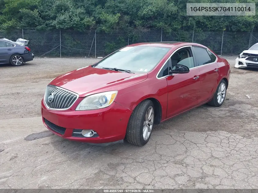 2016 Buick Verano Leather Group VIN: 1G4PS5SK7G4110014 Lot: 45557265