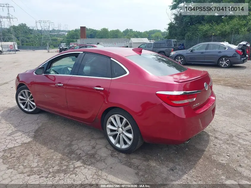 2016 Buick Verano Leather Group VIN: 1G4PS5SK7G4110014 Lot: 45557265