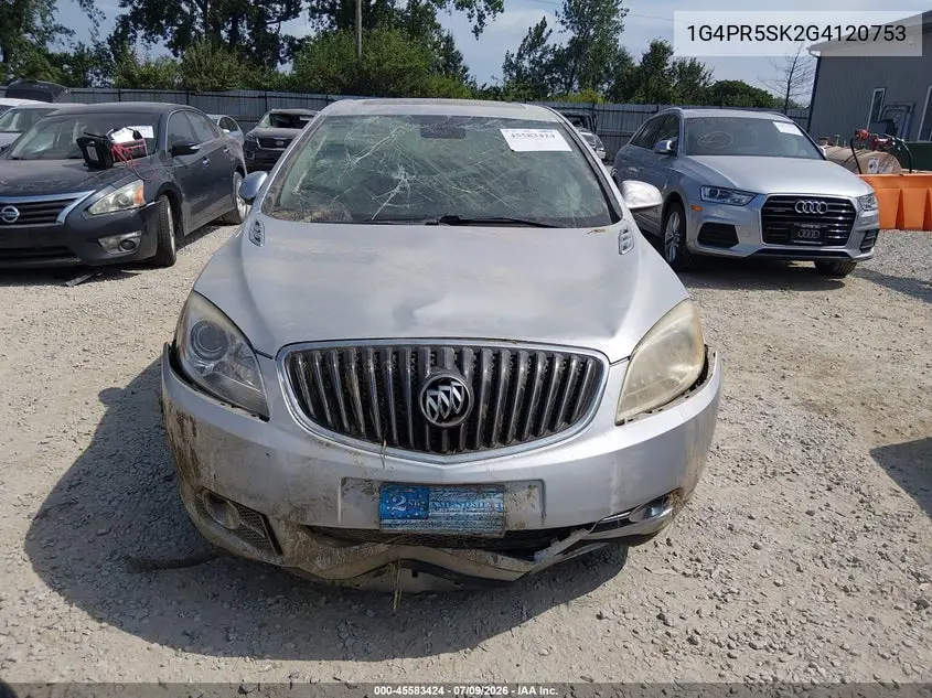 2016 Buick Verano Convenience Group VIN: 1G4PR5SK2G4120753 Lot: 45583424