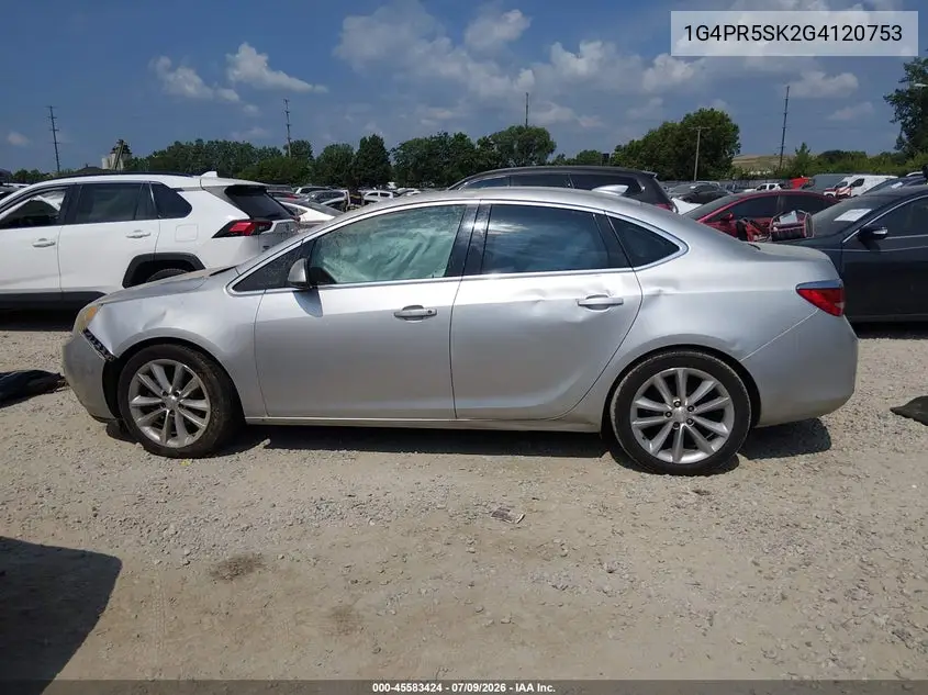 2016 Buick Verano Convenience Group VIN: 1G4PR5SK2G4120753 Lot: 45583424