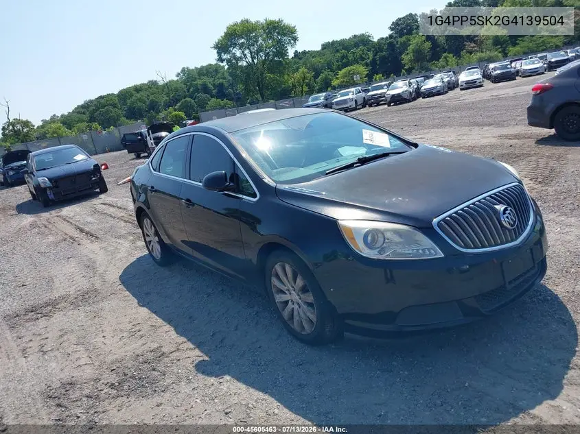 2016 Buick Verano VIN: 1G4PP5SK2G4139504 Lot: 45605463