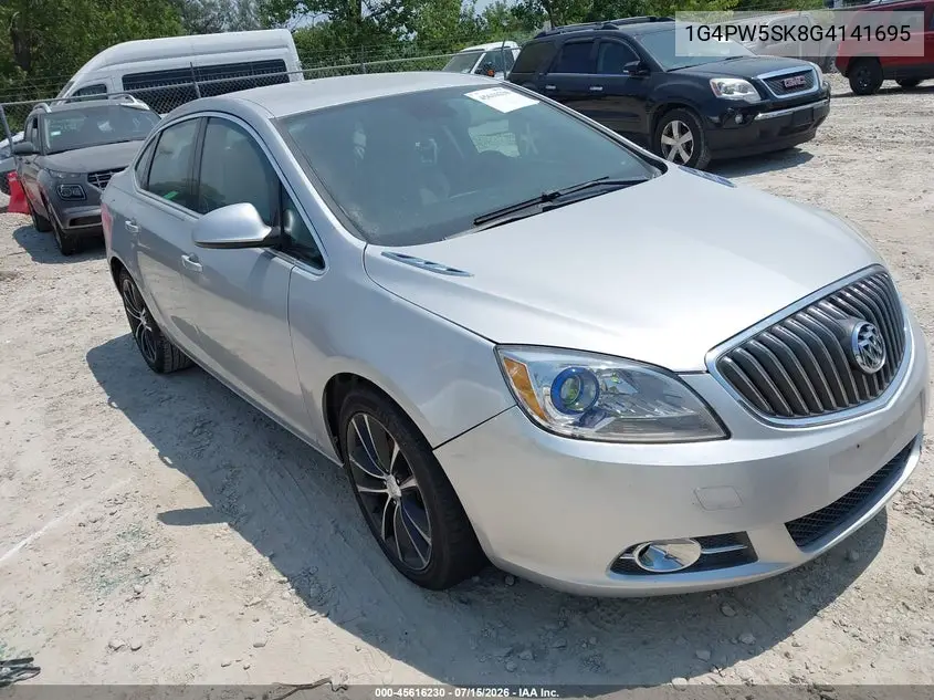 2016 Buick Verano Sport Touring Group VIN: 1G4PW5SK8G4141695 Lot: 45616230