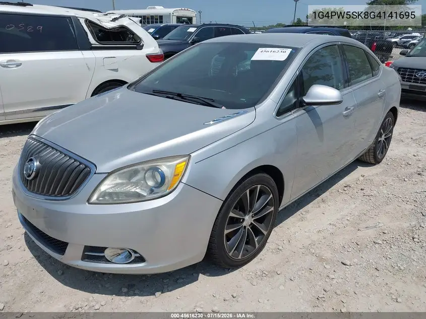 2016 Buick Verano Sport Touring Group VIN: 1G4PW5SK8G4141695 Lot: 45616230