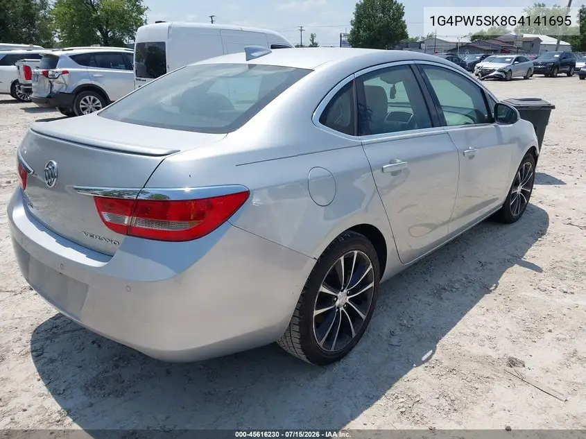2016 Buick Verano Sport Touring Group VIN: 1G4PW5SK8G4141695 Lot: 45616230