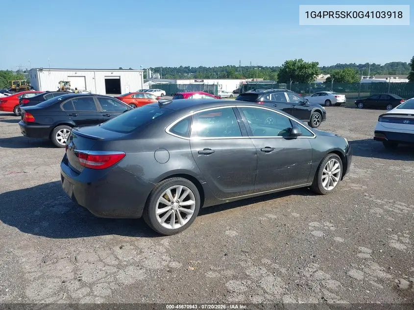 2016 Buick Verano Convenience Group VIN: 1G4PR5SK0G4103918 Lot: 45670943