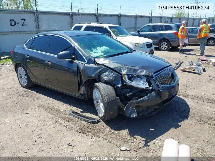 2017 Buick Verano VIN: 1G4PS5SK0H4106274 Lot: 12618039