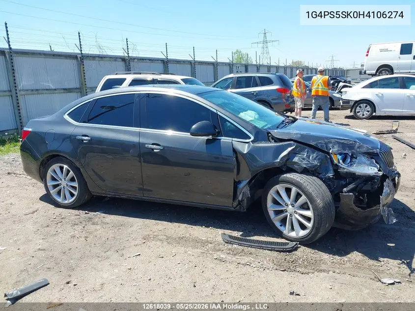 2017 Buick Verano VIN: 1G4PS5SK0H4106274 Lot: 12618039