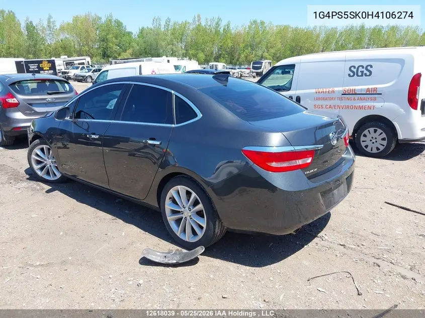 2017 Buick Verano VIN: 1G4PS5SK0H4106274 Lot: 12618039