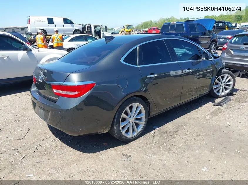 2017 Buick Verano VIN: 1G4PS5SK0H4106274 Lot: 12618039