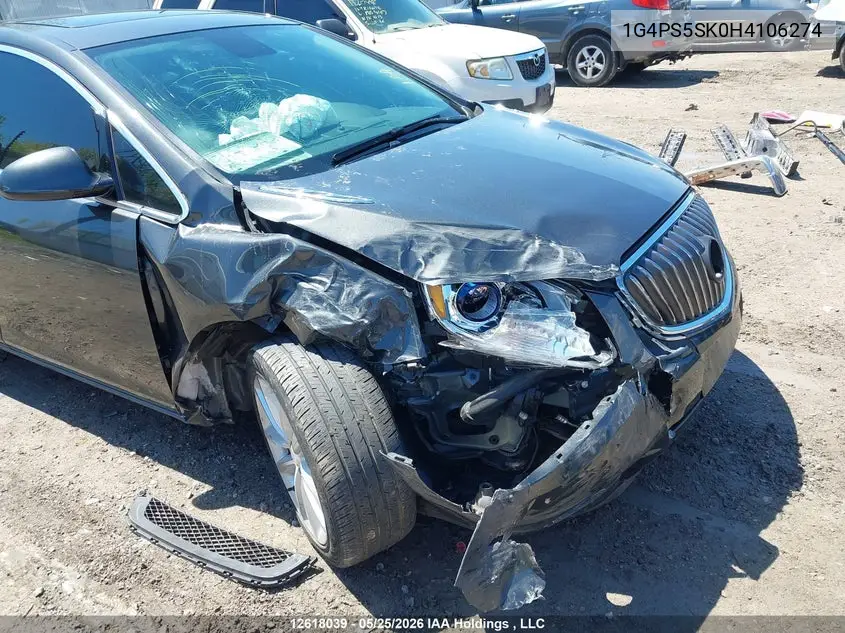 2017 Buick Verano VIN: 1G4PS5SK0H4106274 Lot: 12618039
