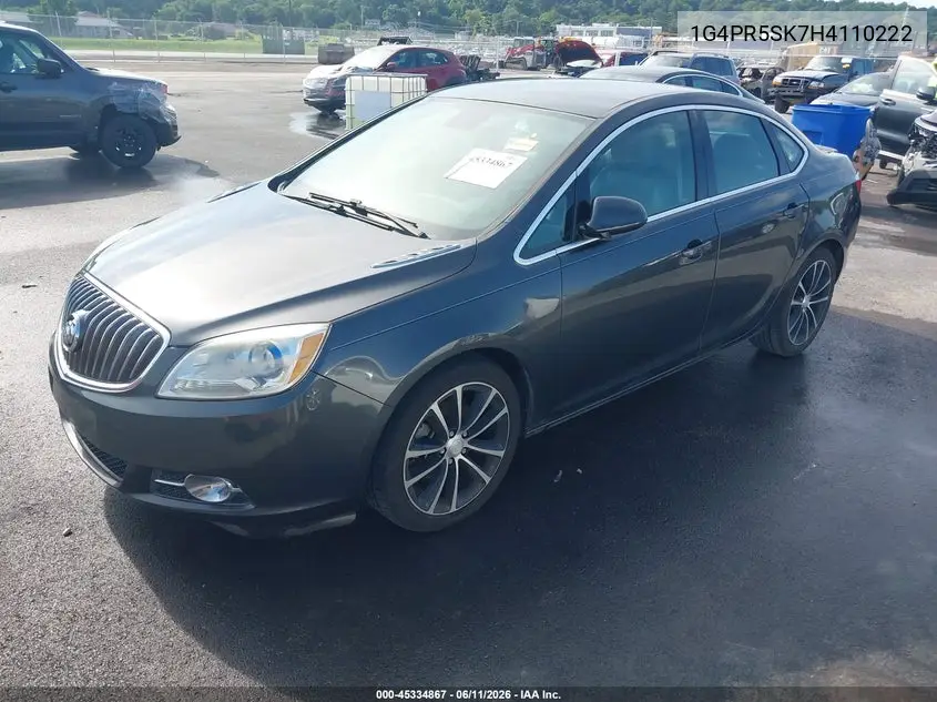 2017 Buick Verano Sport Touring VIN: 1G4PR5SK7H4110222 Lot: 45334867