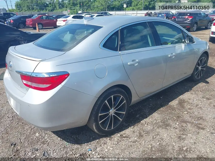2017 Buick Verano Sport Touring VIN: 1G4PR5SK5H4110350 Lot: 45403283