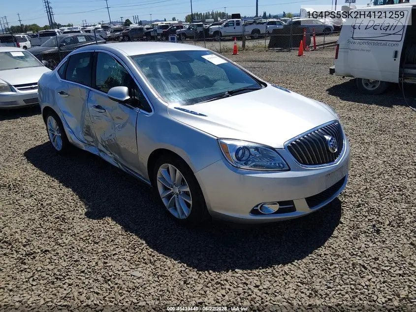 2017 Buick Verano Leather Group VIN: 1G4PS5SK2H4121259 Lot: 45439440
