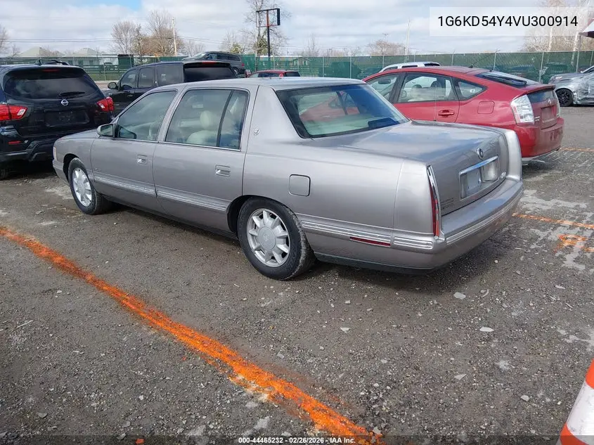 1997 Cadillac Deville Standard VIN: 1G6KD54Y4VU300914 Lot: 44465232