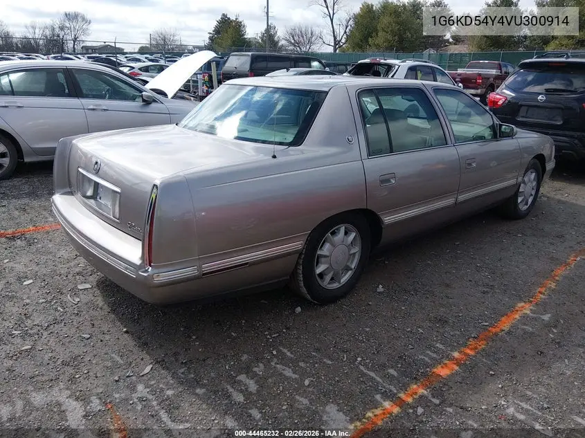 1997 Cadillac Deville Standard VIN: 1G6KD54Y4VU300914 Lot: 44465232